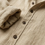 Bart | Men's Long-Sleeve Linen Shirt, Loose-Fitting Summer Shirt | The Dress Cellar
