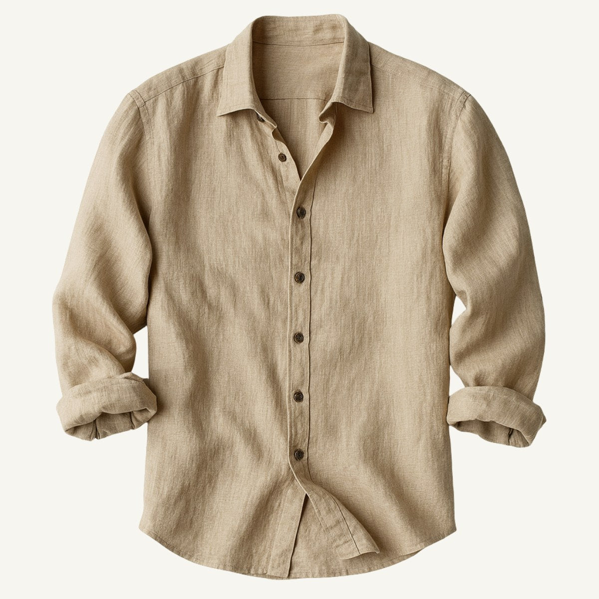 Bart | Men's Long-Sleeve Linen Shirt, Loose-Fitting Summer Shirt | The Dress Cellar