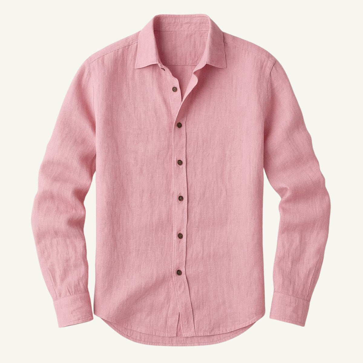 Bart | Men's Long-Sleeve Linen Shirt, Loose-Fitting Summer Shirt | The Dress Cellar