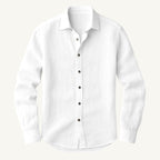Bart | Men's Long-Sleeve Linen Shirt, Loose-Fitting Summer Shirt | The Dress Cellar