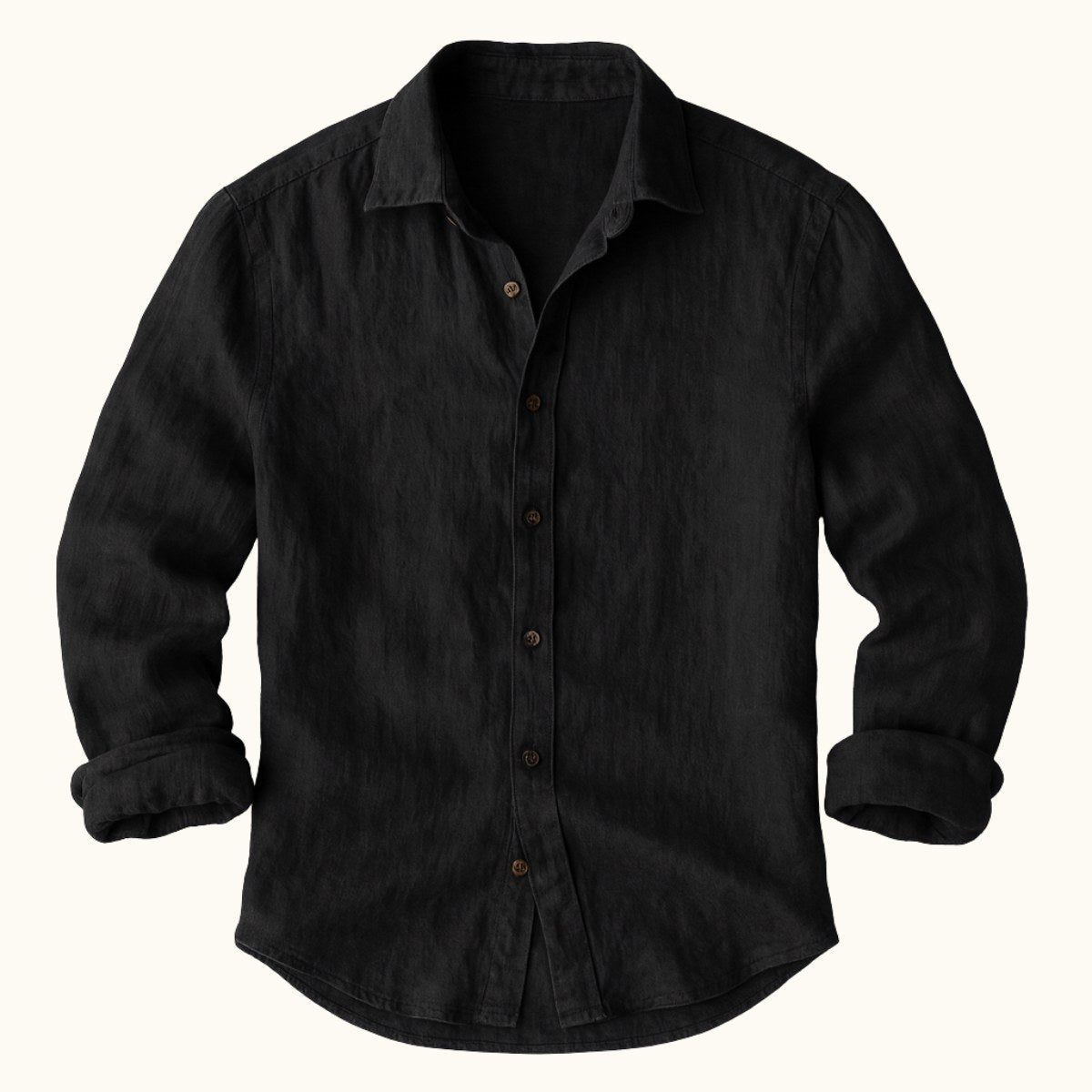 Bart | Men's Long-Sleeve Linen Shirt, Loose-Fitting Summer Shirt | The Dress Cellar