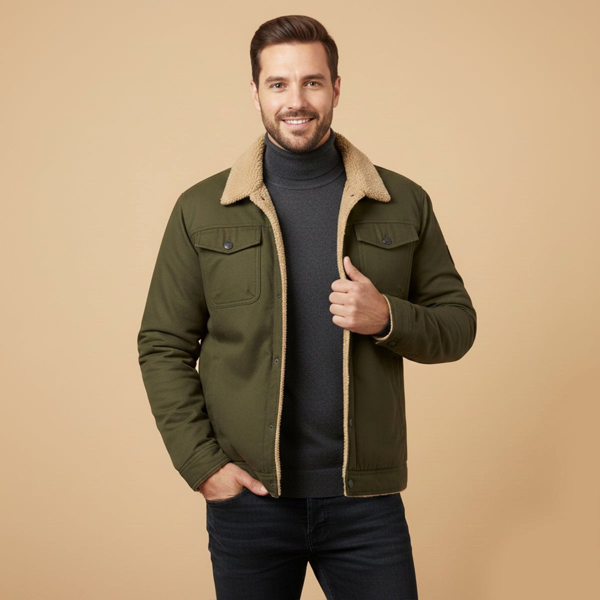 Beckett | Men's Fleece-Lined Winter Coat, Warm Outdoor Coat | The Dress Cellar