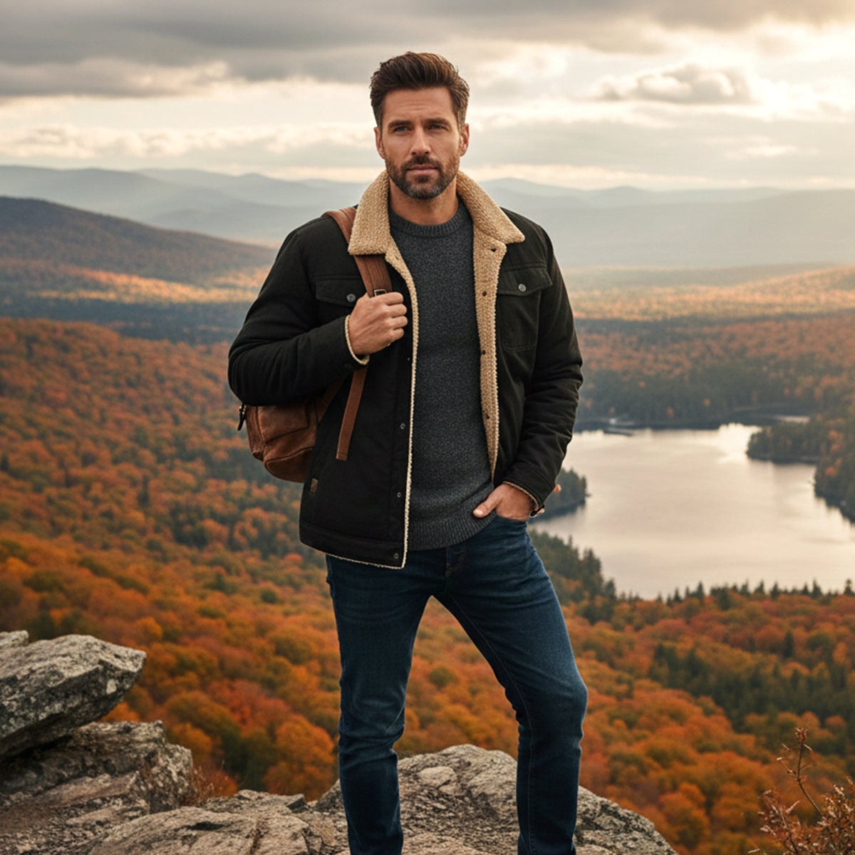 Beckett | Men's Fleece-Lined Winter Coat, Warm Outdoor Coat | The Dress Cellar