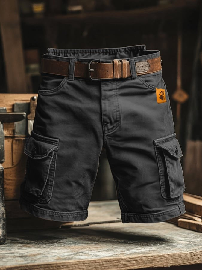 Benedict | Men's Vintage Cargo Shorts, Relaxed-Fit Utility Shorts | The Dress Cellar