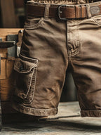 Benedict | Men's Vintage Cargo Shorts, Relaxed-Fit Utility Shorts | The Dress Cellar
