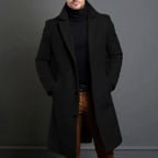 Brandon | Men's Classic Wool Overcoat, Tailored Autumn Coat | The Dress Cellar