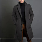 Brandon | Men's Classic Wool Overcoat, Tailored Autumn Coat | The Dress Cellar