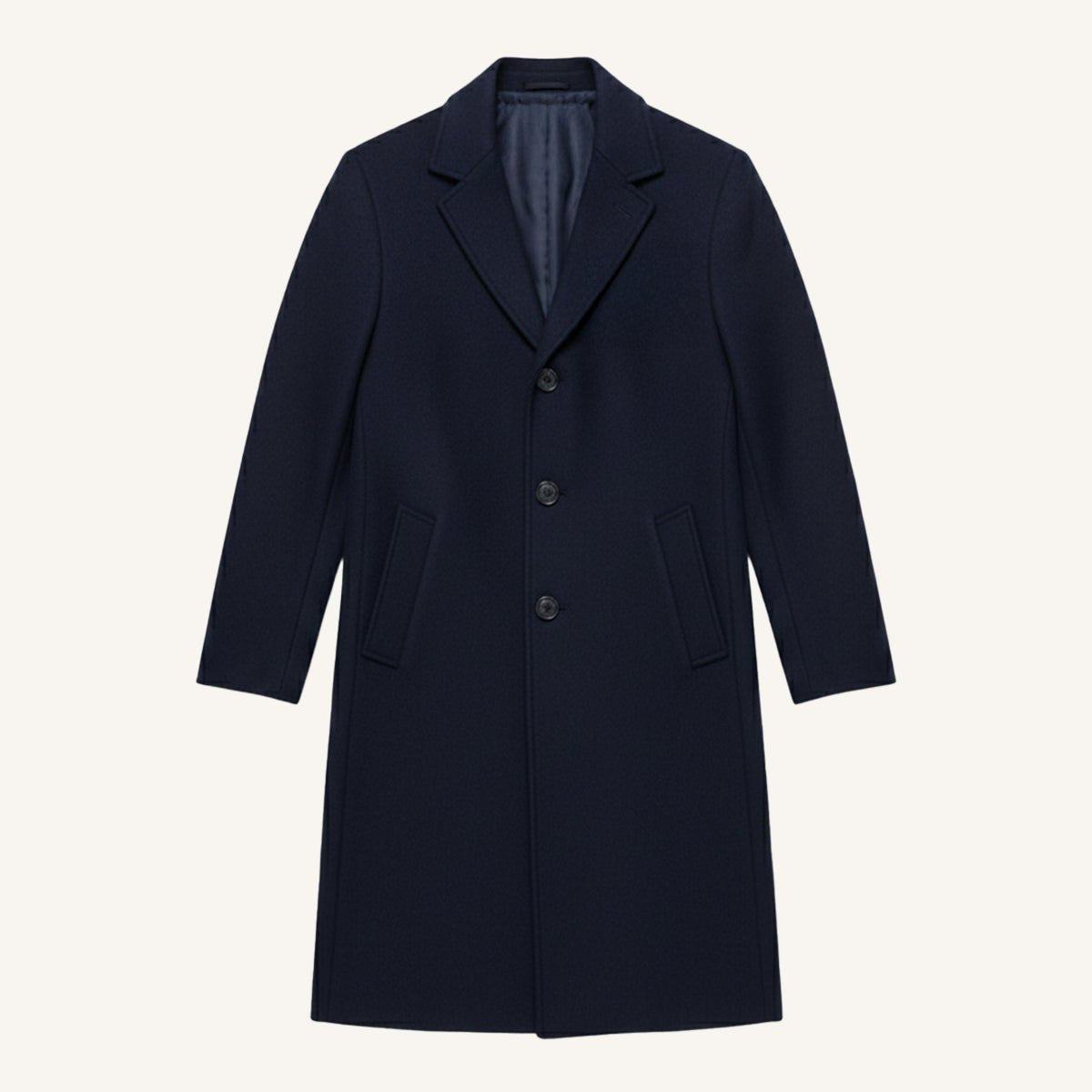 Brandon | Men's Classic Wool Overcoat, Tailored Autumn Coat | The Dress Cellar