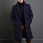 Brandon | Men's Classic Wool Overcoat, Tailored Autumn Coat | The Dress Cellar