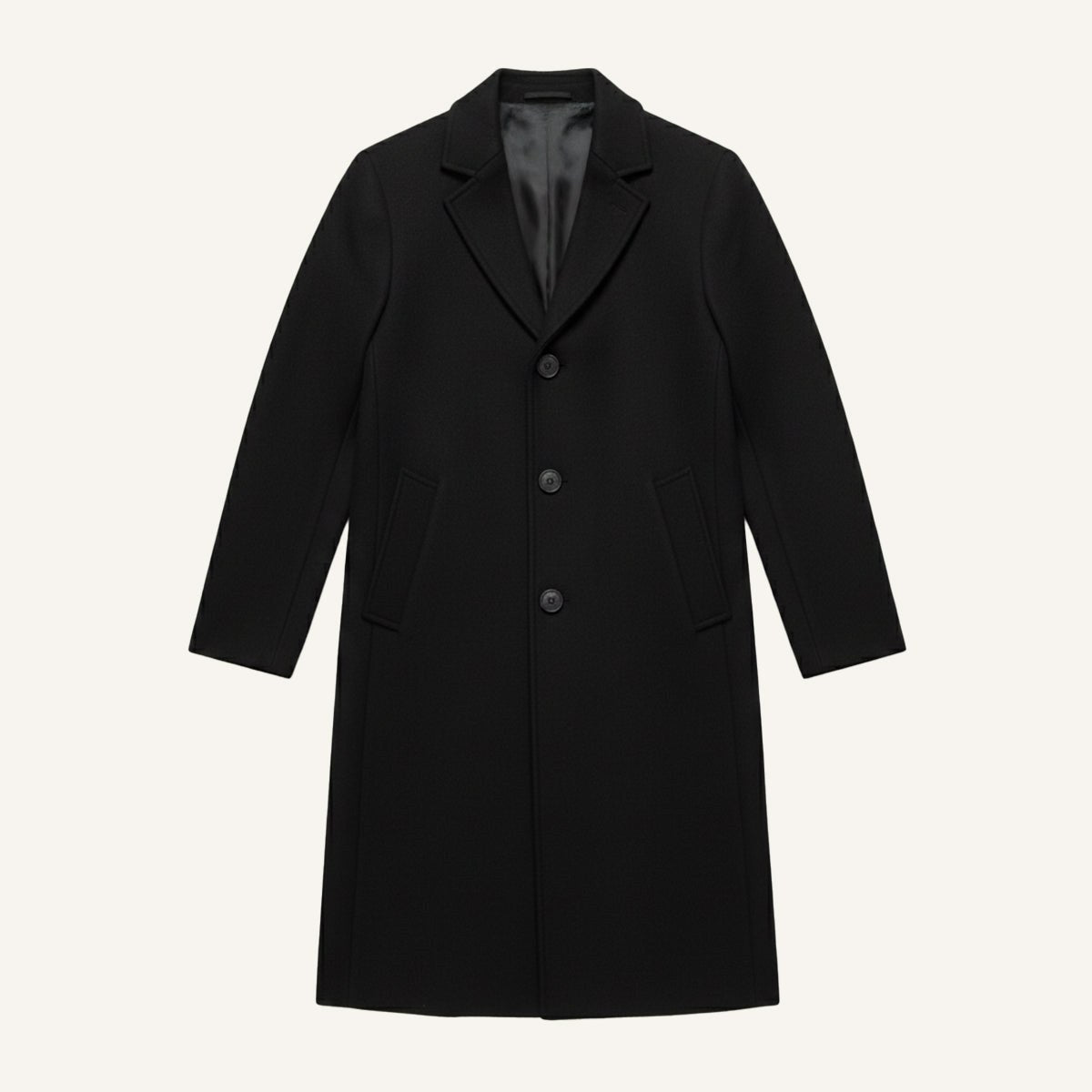 Brandon | Men's Classic Wool Overcoat, Tailored Autumn Coat | The Dress Cellar