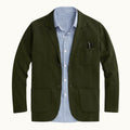 Brett | Men's Oxford Cotton Blazer, Smart Summer Jacket | The Dress Cellar | Gray