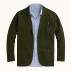 Brett | Men's Oxford Cotton Blazer, Smart Summer Jacket | The Dress Cellar | Gray