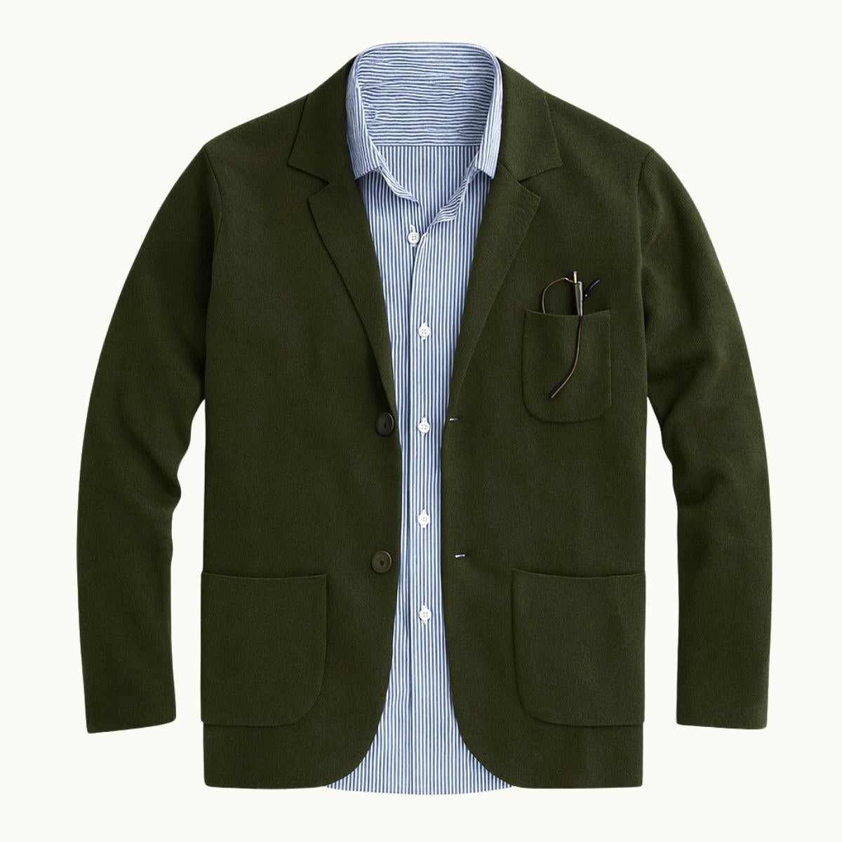 Brett | Men's Oxford Cotton Blazer, Smart Summer Jacket | The Dress Cellar | Gray