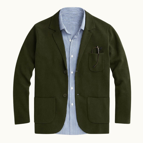 Brett | Men's Oxford Cotton Blazer, Smart Summer Jacket | The Dress Cellar | Gray
