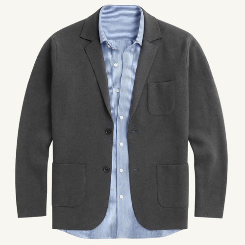 Brett | Men's Oxford Cotton Blazer, Smart Summer Jacket | The Dress Cellar | Brown