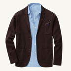 Brett | Men's Oxford Cotton Blazer, Smart Summer Jacket | The Dress Cellar | Black