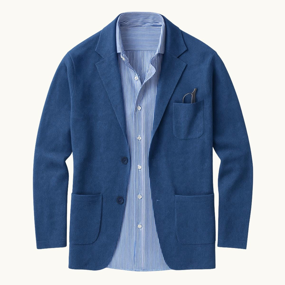 Brett | Men's Oxford Cotton Blazer, Smart Summer Jacket | The Dress Cellar