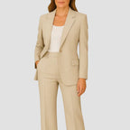 Briar | Women's Fluid Crepe Two-Piece Set - Beige