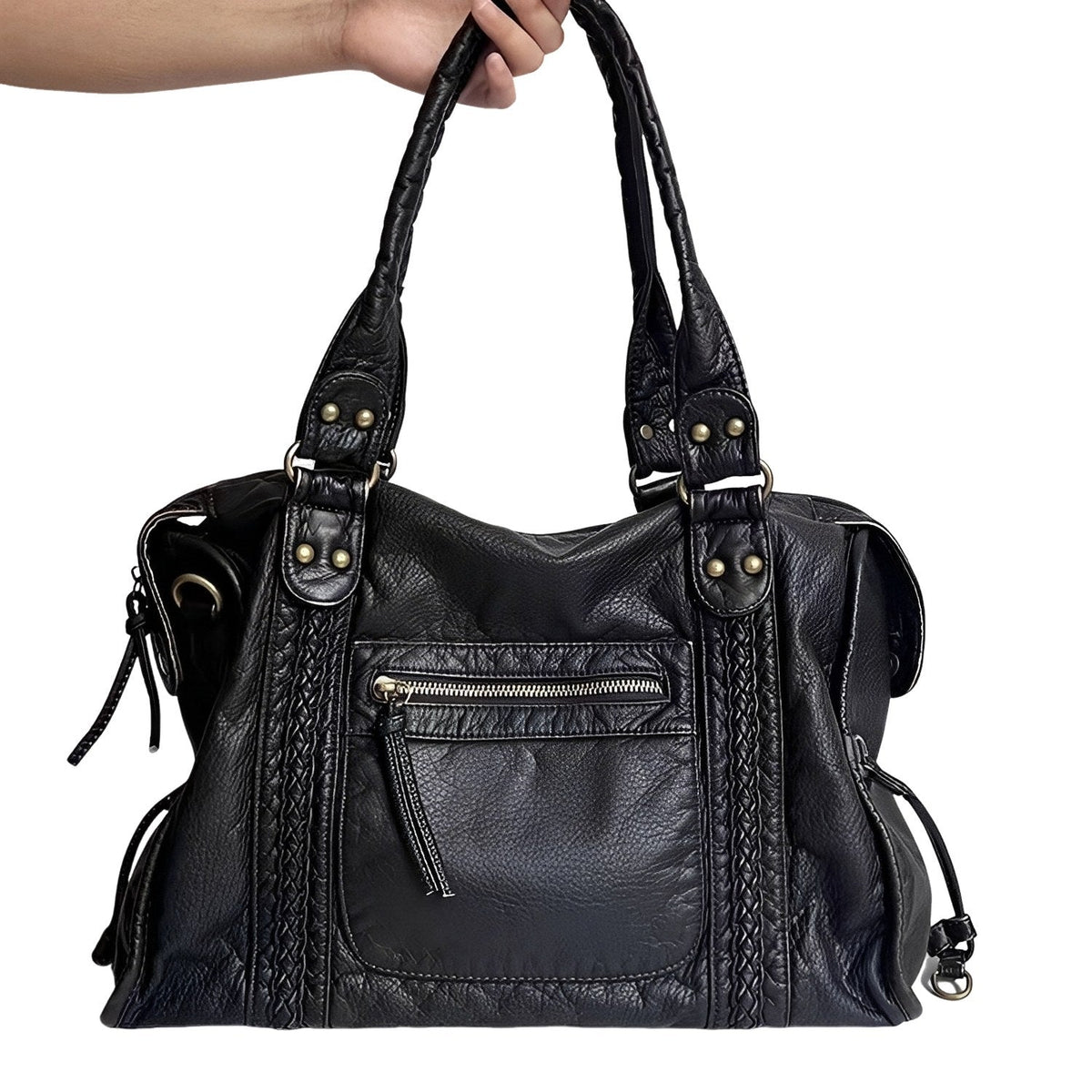 Brittany | Women's Zippered Shoulder Bag – Elegant Everyday Handbag | The Dress Cellar