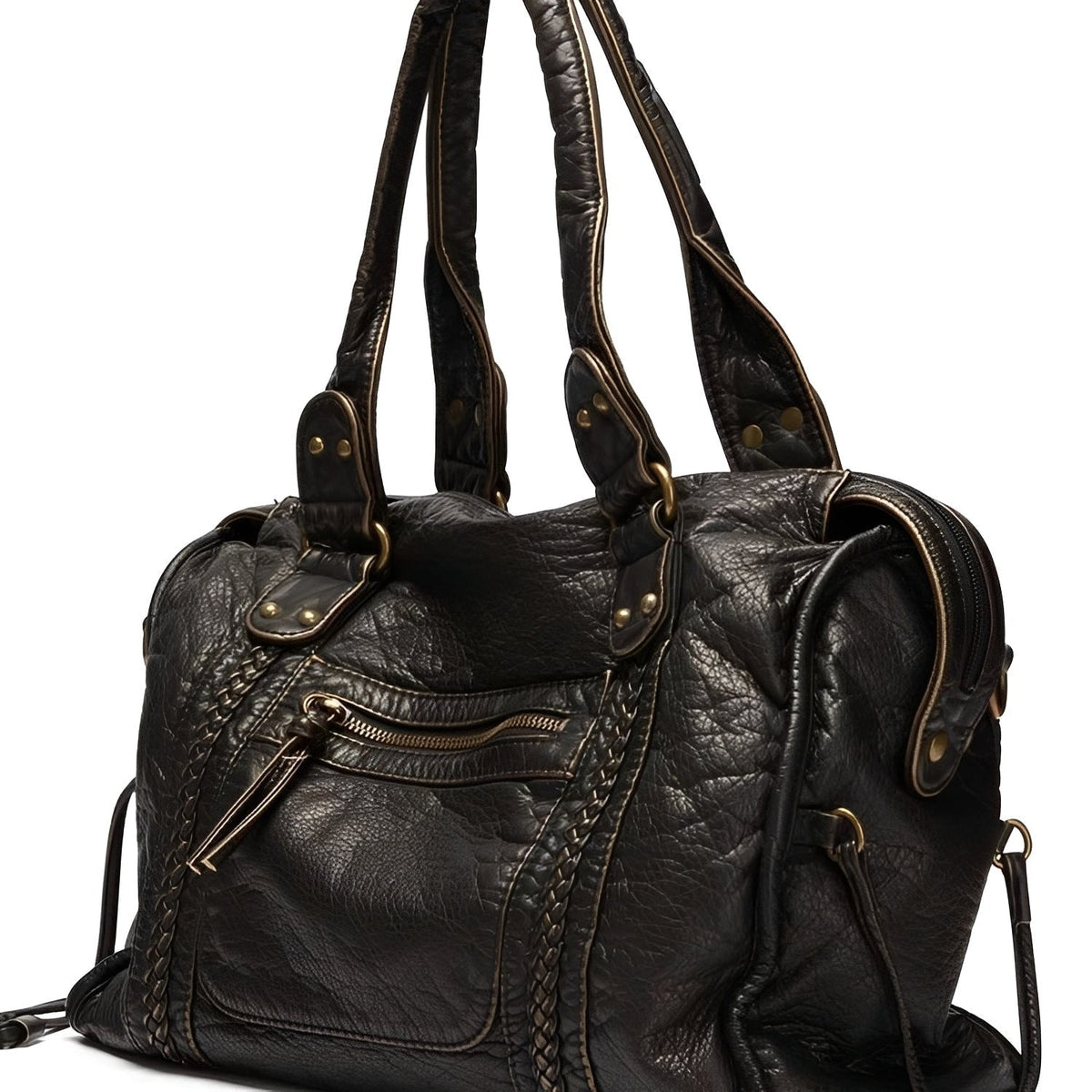 Brittany | Women's Zippered Shoulder Bag – Elegant Everyday Handbag | The Dress Cellar
