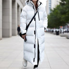 Brigitte | Women's Waterproof Quilted Parka Jacket, Long Hooded Winter Coat | The Dress Cellar