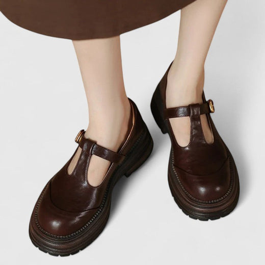 Bronte | Women's Orthopedic Mary Jane Shoes - Brown