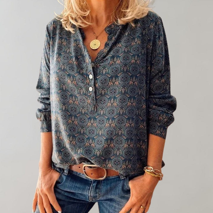 Brooke | Women's Boho Print Casual Blouse - image 1