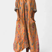 Brooke | Women's Cotton Boho Print Maxi Dress