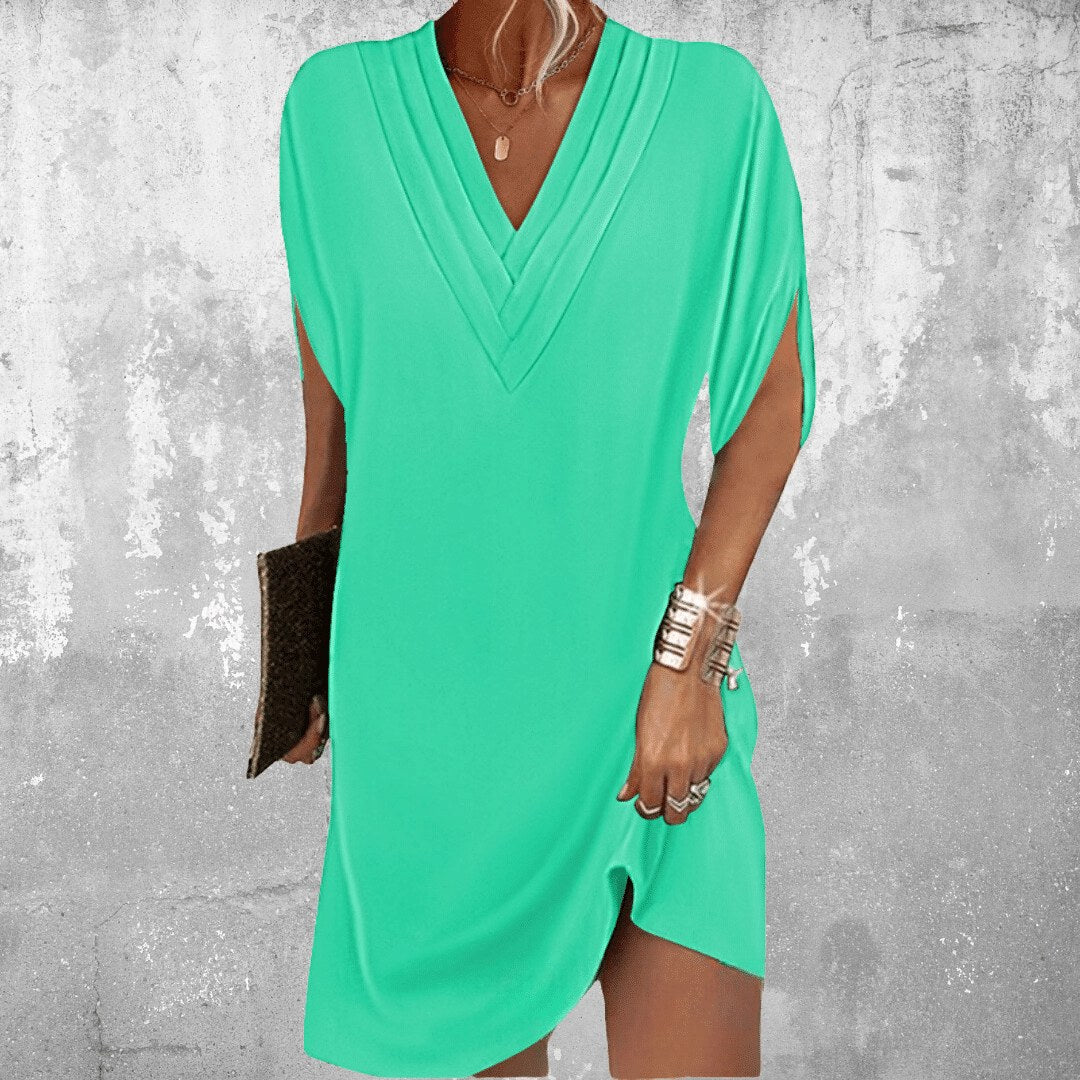 Brooke | Women's Elegant Tummy-Control Midi Dress - Bright Green