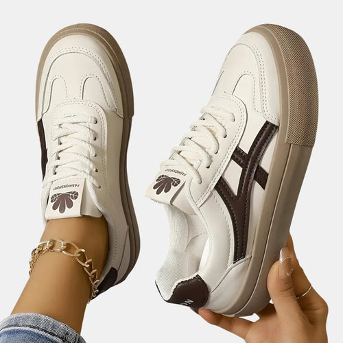 Brooklyn | Women's Comfortable Slip-On Sneakers - Brown