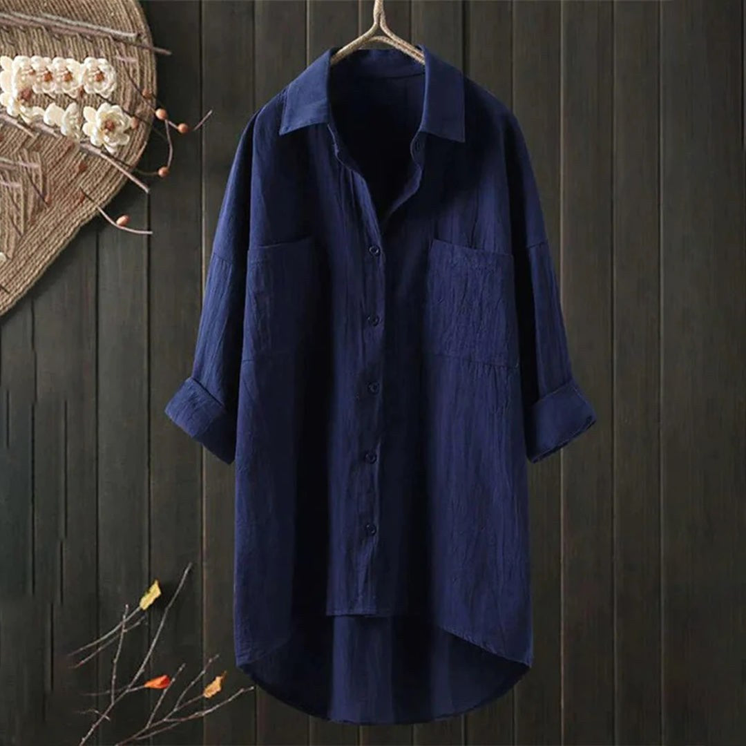 Brooklyn | Women's Long Sleeve Button-Up Shirt - image 3