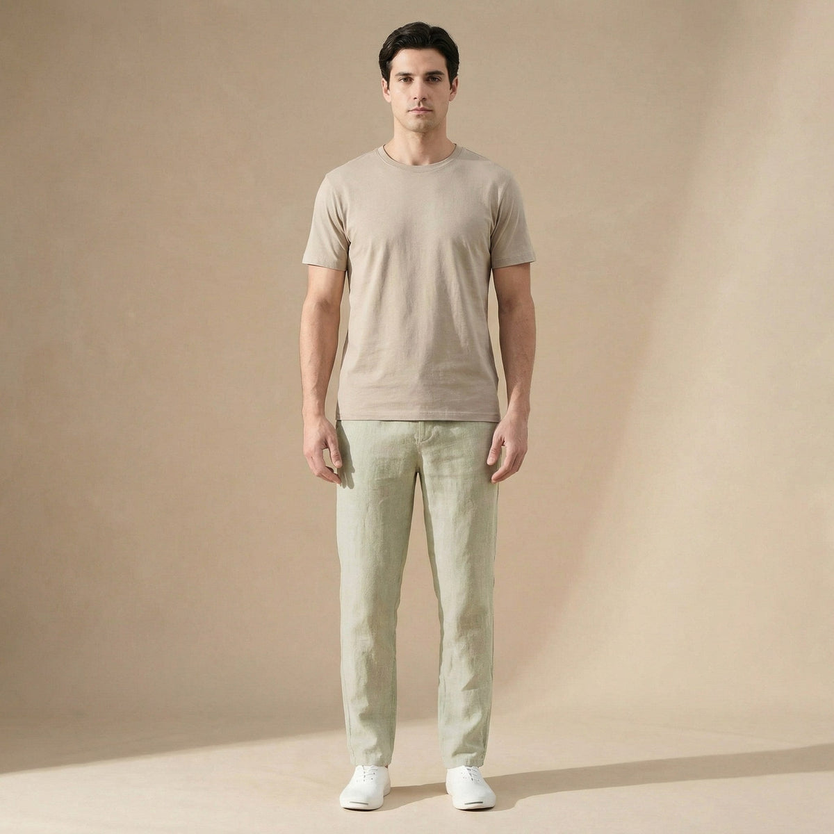 Joel | Men's Tapered Linen Pants, Casual Everyday Pants | The Dress Cellar