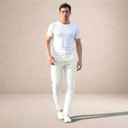 Joel | Men's Tapered Linen Pants, Casual Everyday Pants | The Dress Cellar