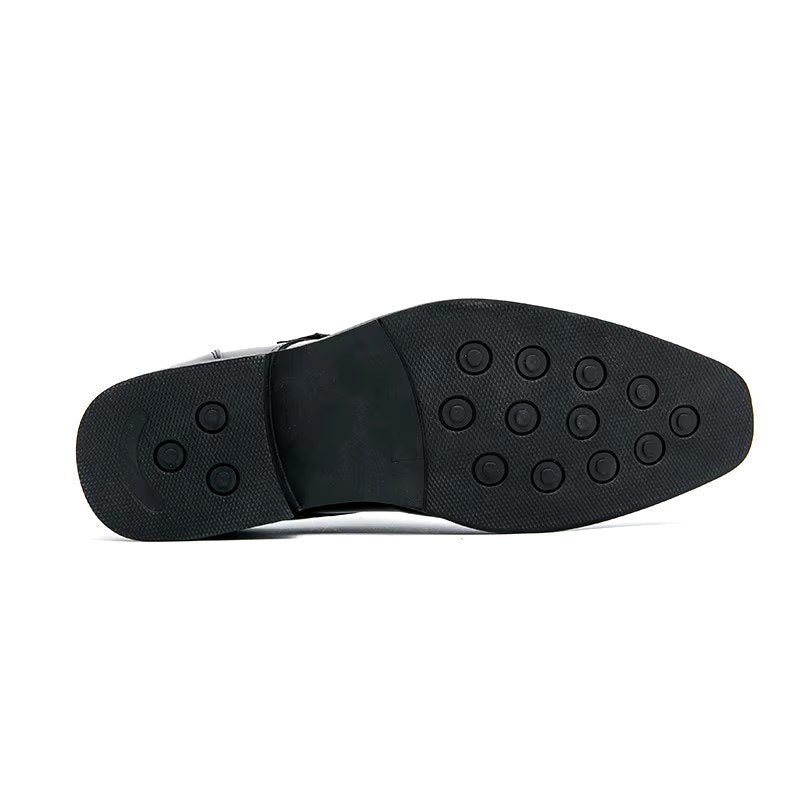 Cameron | Men's Dress Shoes with Single Strap Buckle, Formal Strap Loafers | The Dress Cellar