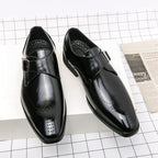 Cameron | Men's Dress Shoes with Single Strap Buckle, Formal Strap Loafers | The Dress Cellar