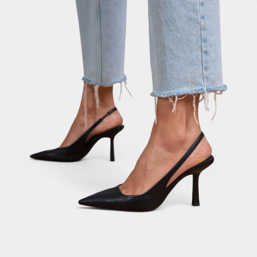 Camille | Women's Orthopedic Heels - Beige Leather