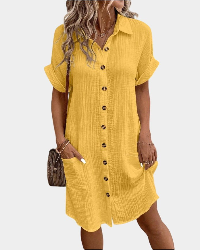 Caroline | Women's Lightweight Summer Midi Dress - image 1
