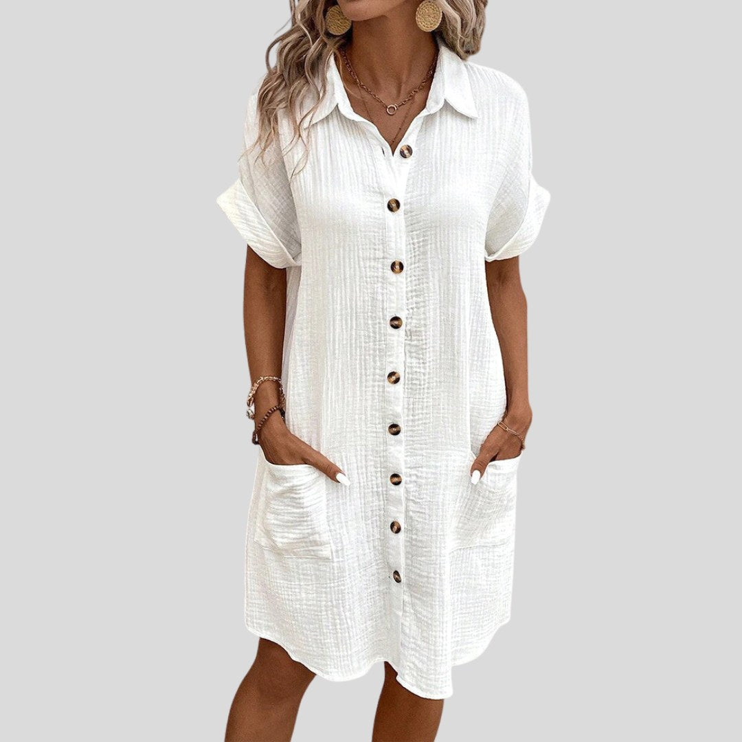 Caroline | Women's Lightweight Summer Midi Dress - image 2