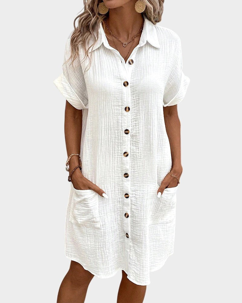 Caroline | Women's Lightweight Summer Midi Dress - image 3