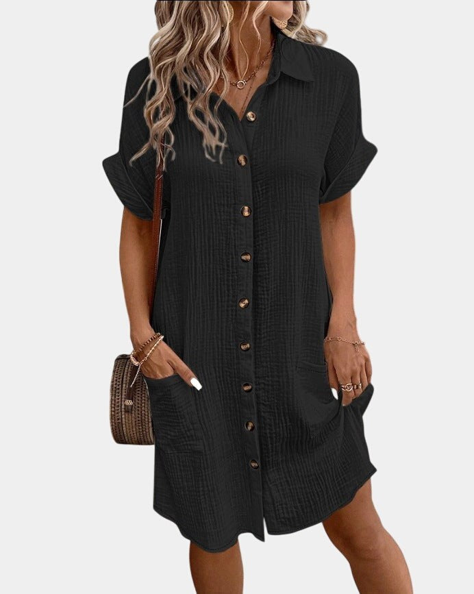 Caroline | Women's Lightweight Summer Midi Dress - image 4