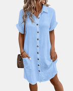 Caroline | Women's Lightweight Summer Midi Dress - image 5
