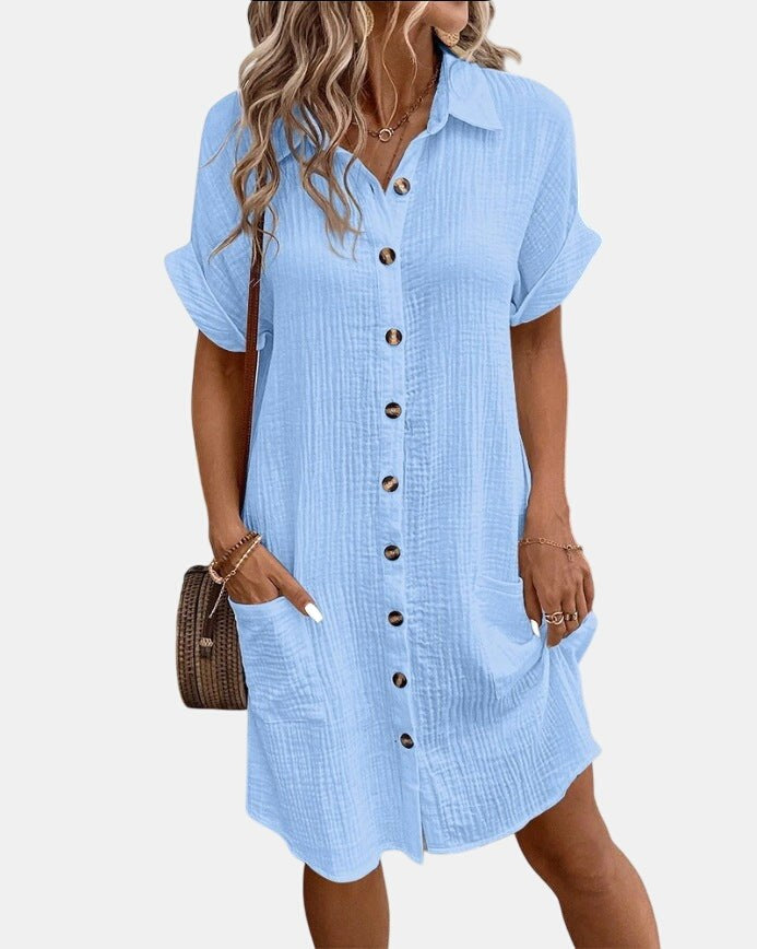 Caroline | Women's Lightweight Summer Midi Dress - image 5