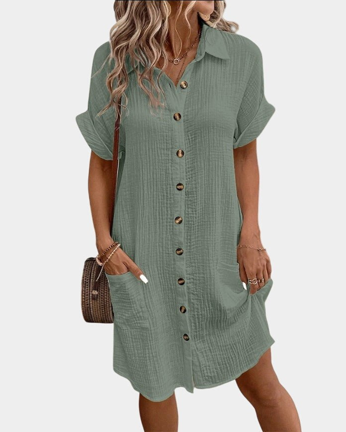 Caroline | Women's Lightweight Summer Midi Dress - image 6