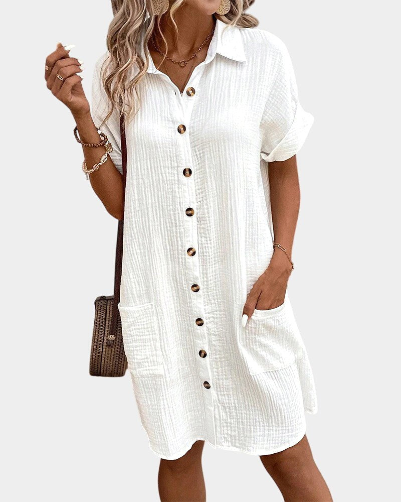 Caroline | Women's Lightweight Summer Midi Dress - image 7