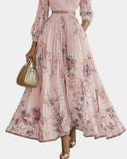 Caroline | Women's Pleated V-Neck Maxi Dress - image 13