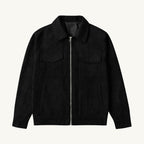 Carter | Men's Suede-Effect Jacket, Modern Smart Jacket | The Dress Cellar | Black