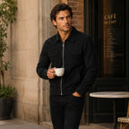 Carter | Men's Suede-Effect Jacket, Modern Smart Jacket | The Dress Cellar