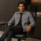 Carter | Men's Suede-Effect Jacket, Modern Smart Jacket | The Dress Cellar