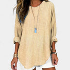 Cassidy | Women's Relaxed Comfortable Blouse - Blue