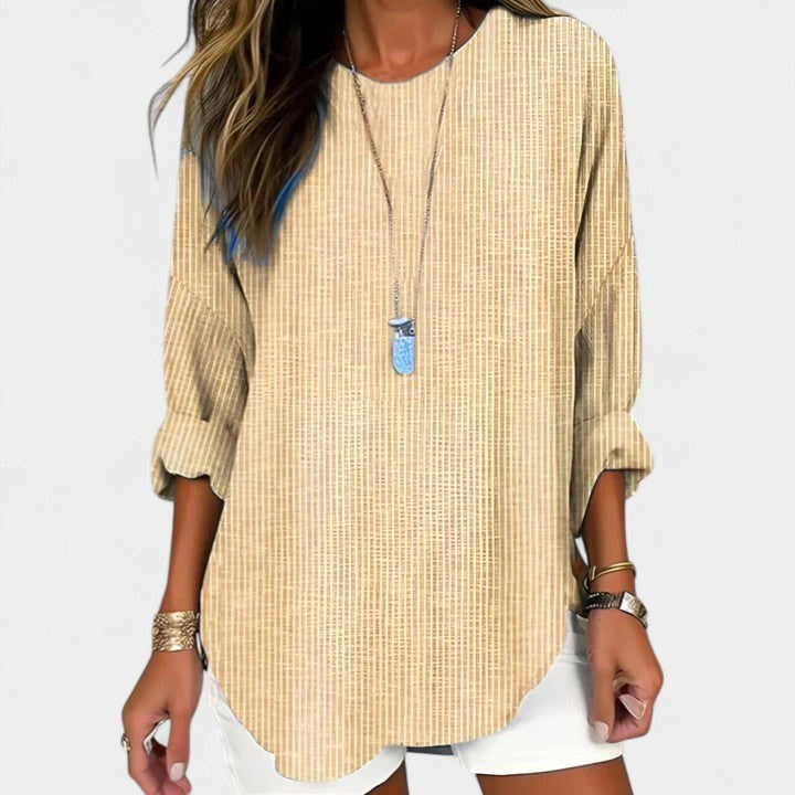 Cassidy | Women's Relaxed Comfortable Blouse - Blue